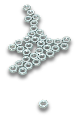 Elecsupp Nuts zinc 4mm