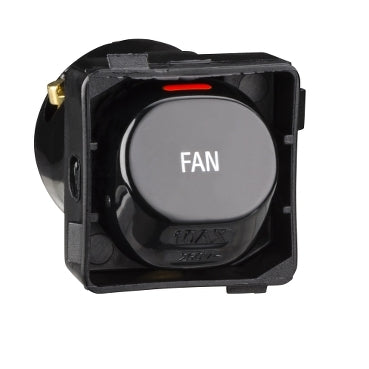 Clipsal Switch 10A fan Black