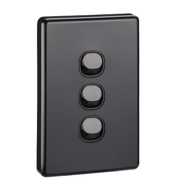 Clipsal Triple switch 16A Black