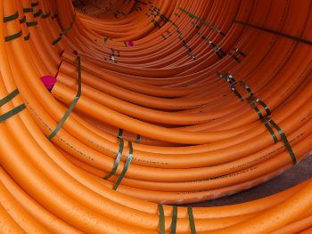 Marley COMDUCT 90mm x 100m ORANGE SDR17 PE