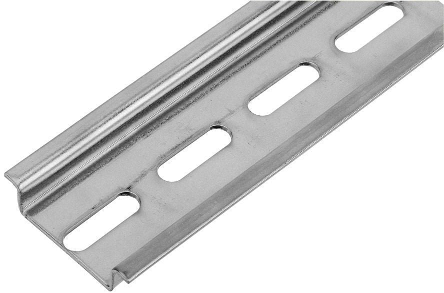 Conta-Clip Slotted DIN Rail Electrogalvanised Transparently Passivated