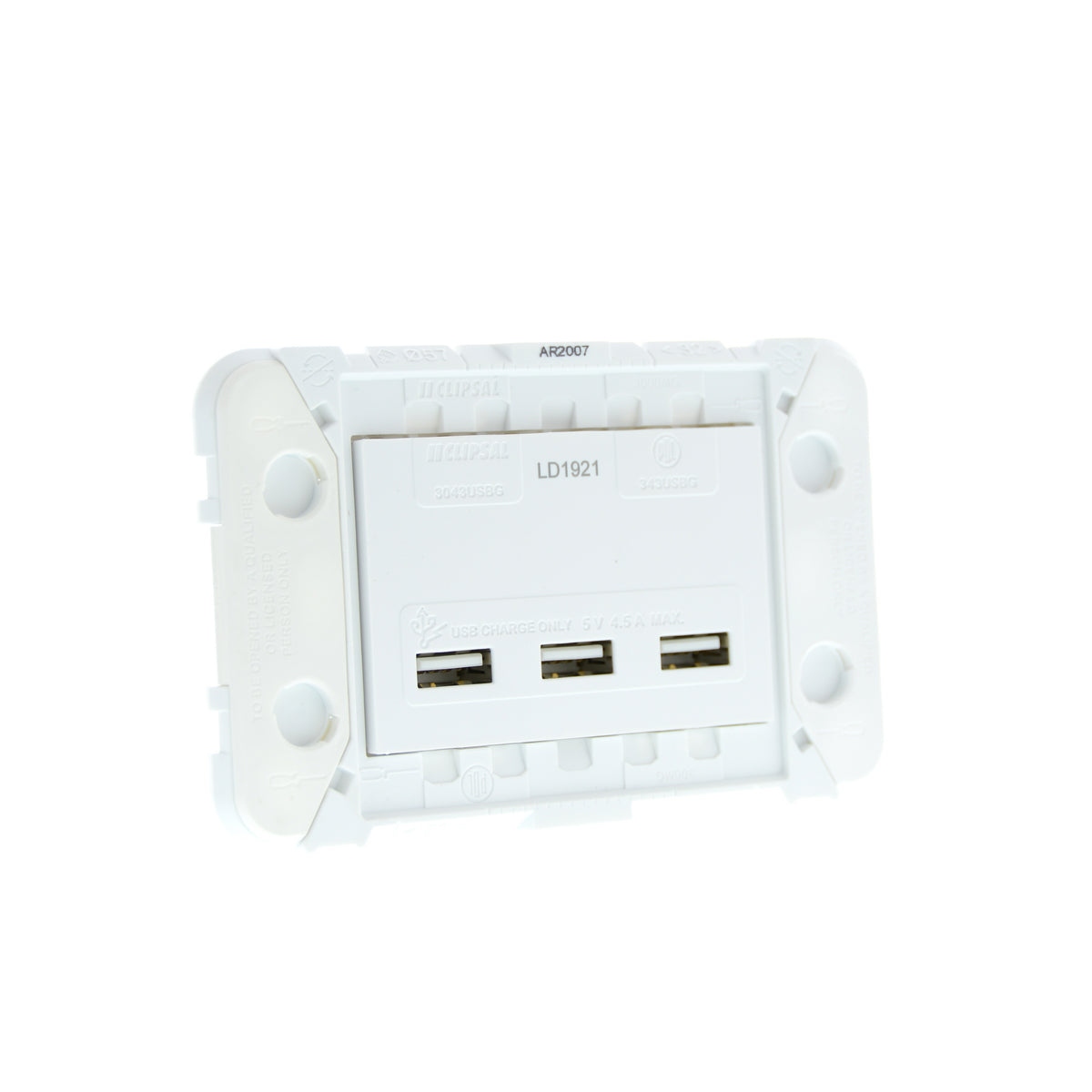 Scott Usb Iconic USB Charger Iconic Triple 4.5A No Skin — Scott Electrical