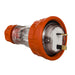 56 Series Plug 15A 32V 2-Flat Pin Clear/Orange