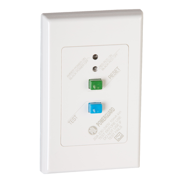 Pdl RCD plate mounted 10MA 20A Whi