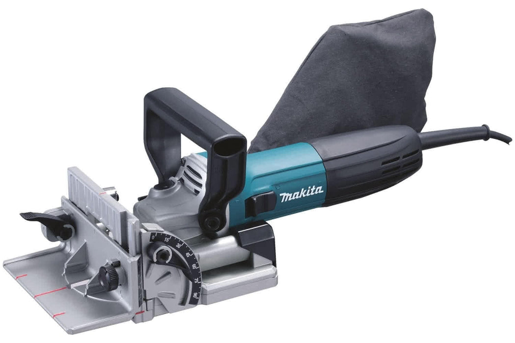 Makita Plate Joiner-Biscuit Cutter, 100mm, 701watt, 6 depth