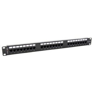 Dynamix 24 Port 19' Cat6 UTP Patch Panel with Plastic Labelling