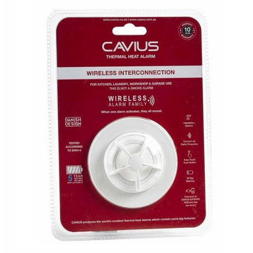CAVIUS Wireless Family 5 Year Thermal Heat Alarm