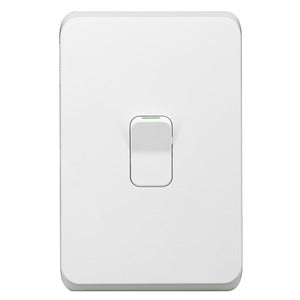 Iconic Skin Switch 1G Rocker 45A VW Solid White