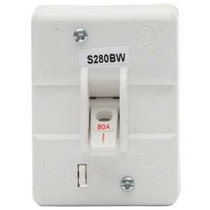 Pdl Double pole 80A back wiring