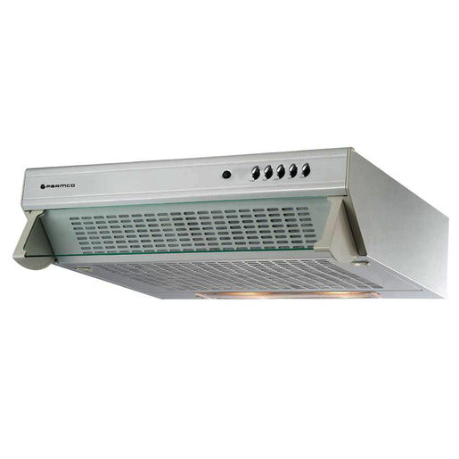 Parmco 600mm Glass Front White Caprice Rangehood