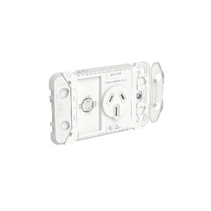 Iconic Grid Socket Horiz Sgle 15A 250V