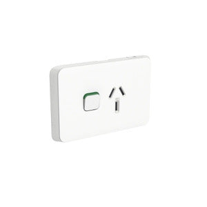 Iconic Skin Socket Horiz Single 20A 250V VW
