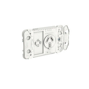 Iconic Grid Socket Horiz Single 20A 250V