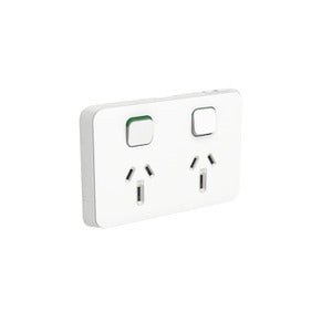 Iconic Socket Sw Horiz Twin 15A 250V VW