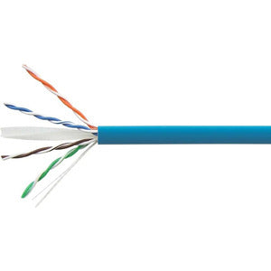 4Cabling CAT6 Ethernet Cable Reel Box UTP LAN Cable w/ Solid Conductor  Blue