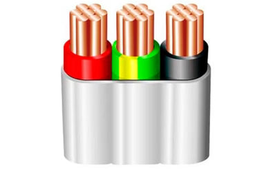 Prysmian 20200026 10.0mm TPS Twin + Earth 450/750V 10X2CE Flat White Cable