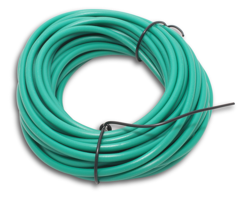 Elecsupp 2mm Green 10mtr Coil