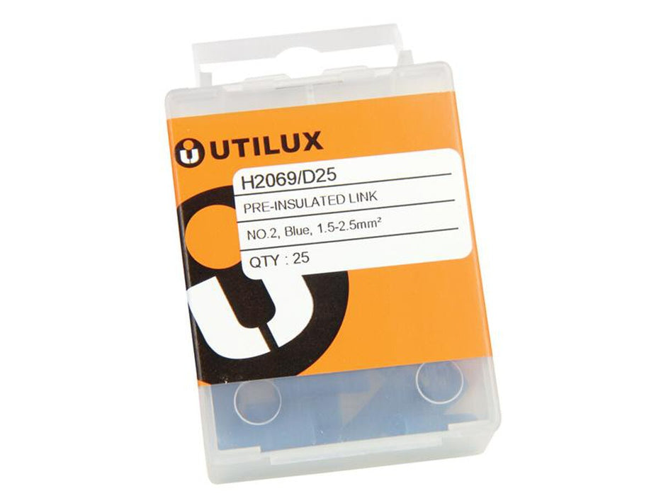 Utilux 25PKT PRE-INSULATED LINK BLUE