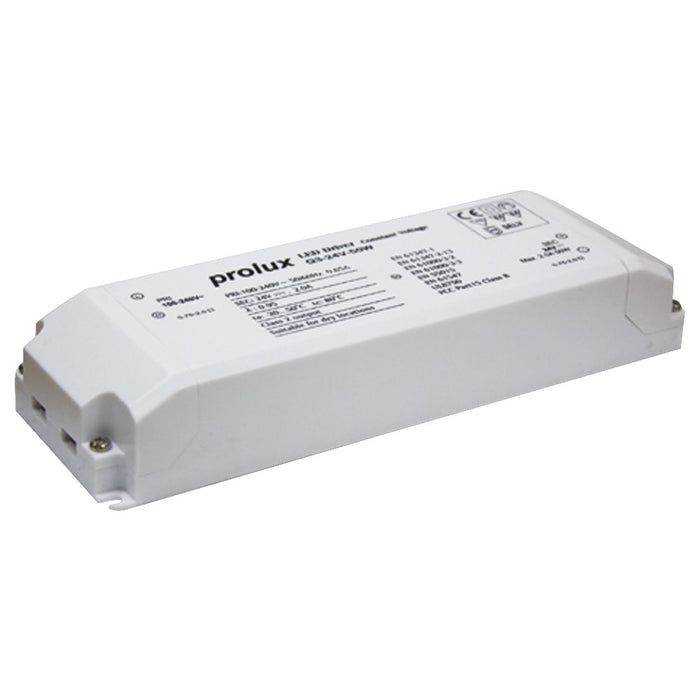 PROLUX DRIVER INDOOR 24V CONSTANT VOLTAGE 50W NON DIM
