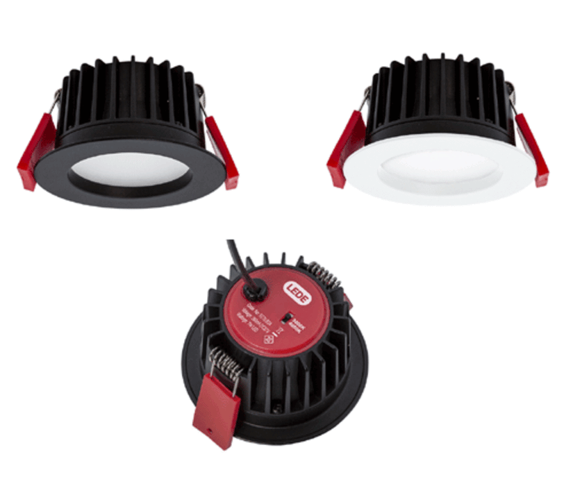 Halcyon MINI REC FIXED C/W DX UID DIM 8.5W 260mA DC WHITE 72mm C/O