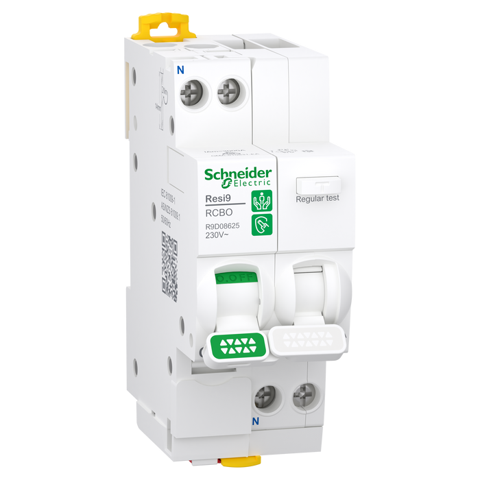 Schneider Resi9 RCBO 1PN C 25A 30mA A 2MOD VD