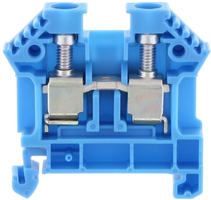 Conta-Clip Single Level 10mm Terminal Block (Blue) - TS35 DIN Rail only