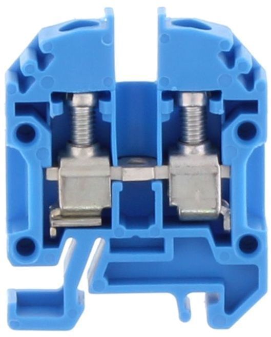 Conta-Clip Single Level 4mm Terminal Block (Blue)
