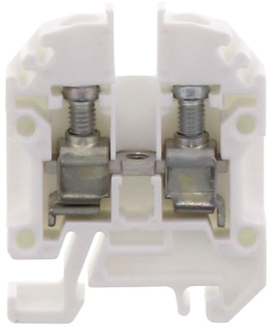 Conta-Clip Single Level 4mm Terminal Block (White)