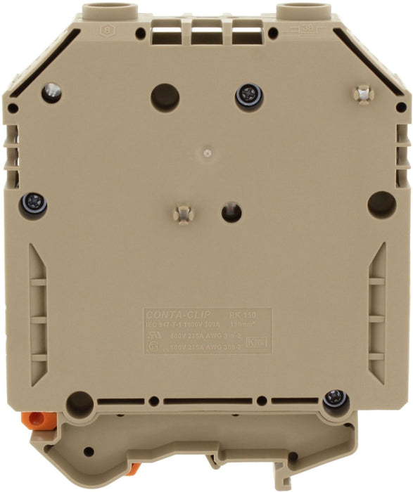 Conta-Clip Single level 150mm Terminal Block - TS35 DIN Rail only