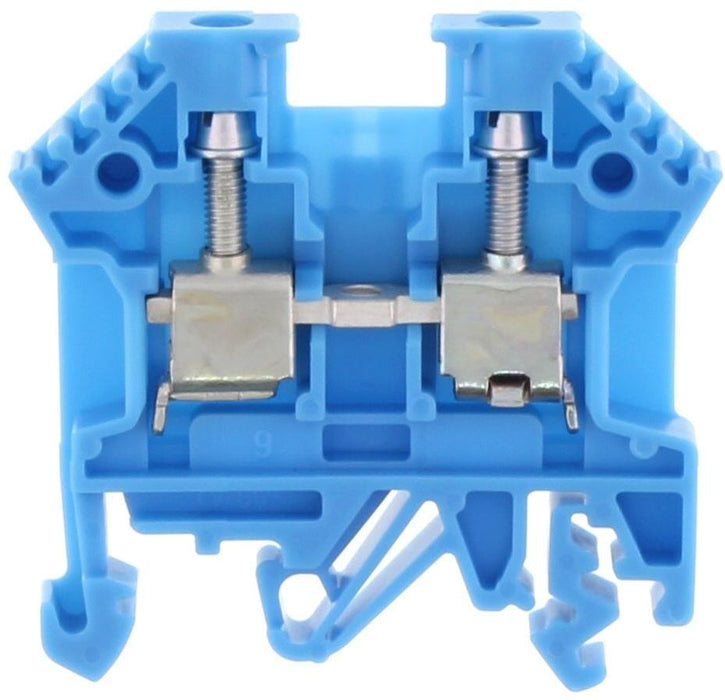 Conta-Clip Single Level 4mm Terminal Block (Blue)
