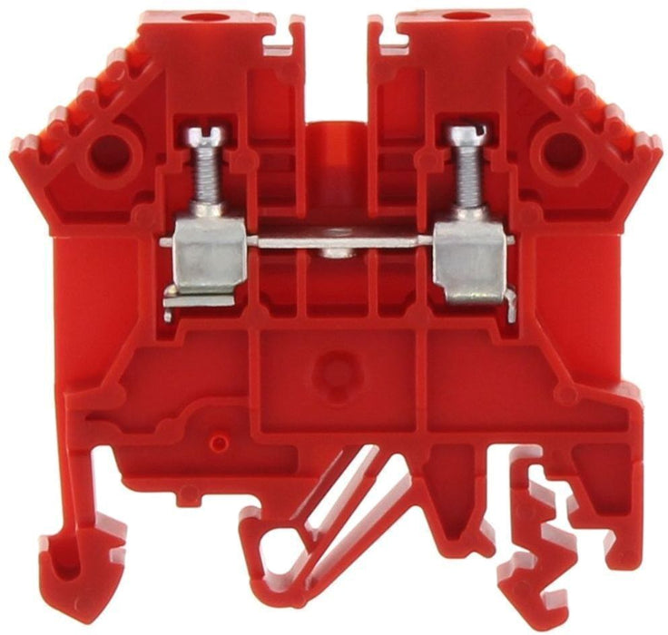Conta-Clip Single Level 2.5mm Terminal block (Red)