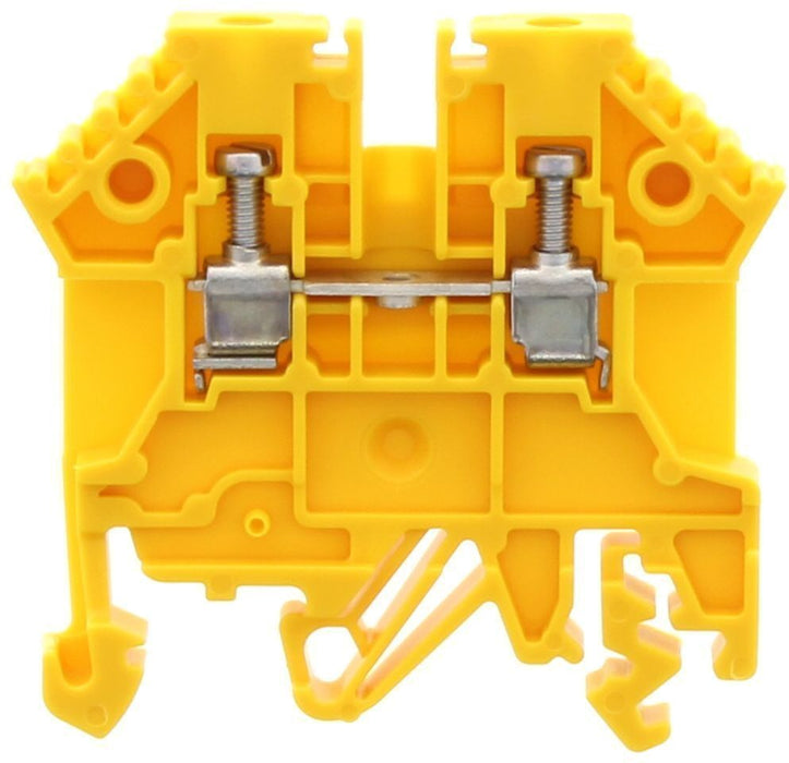 Conta-Clip Single Level 2.5mm Terminal Block (Yellow)