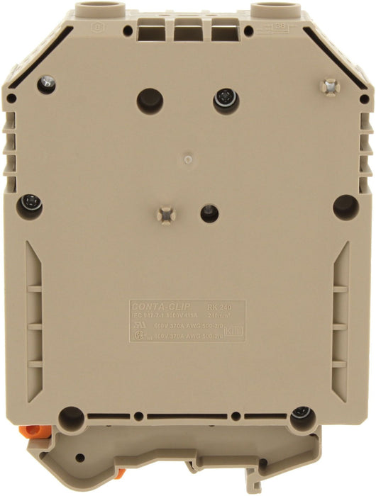 Conta-Clip Single level 240mm Terminal Block - TS35 DIN Rail only