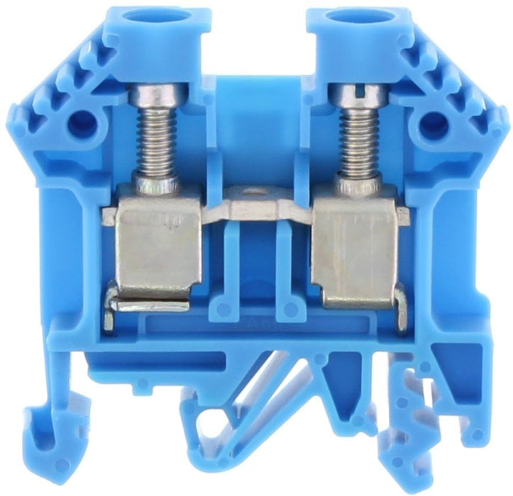 Conta-Clip Single Level 10mm Terminal Block (Blue)