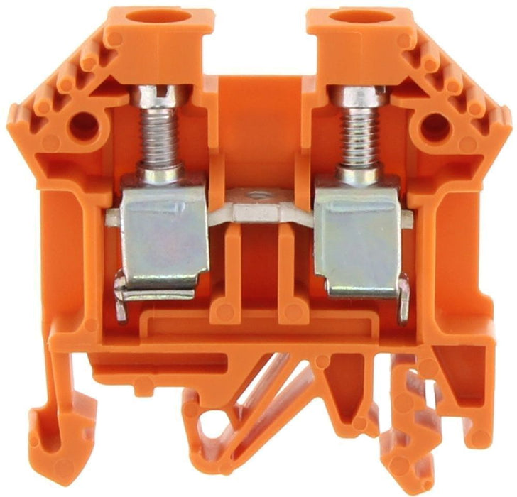 Conta-Clip Single Level 10mm Terminal Block (Orange)