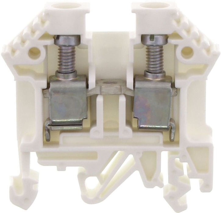 Conta-Clip Single Level 10mm Terminal Block (White)