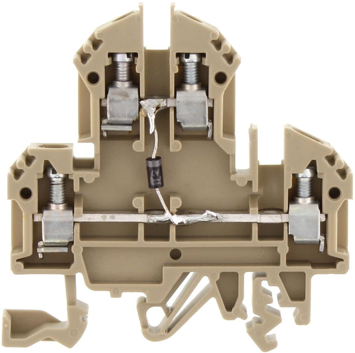 Conta-Clip Dual Level 4mm Terminal Block with single Diode
