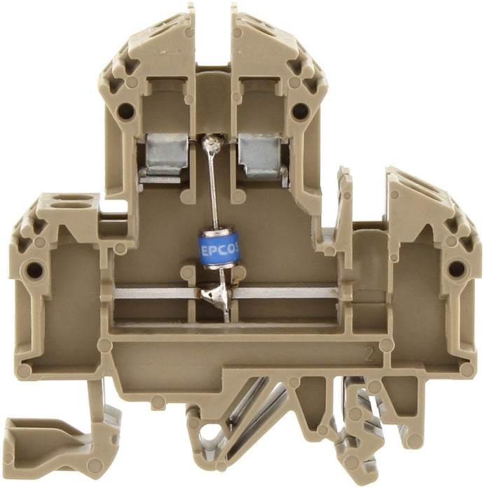 Conta-Clip Dual Level 4mm Terminal Block - Overvoltage protection/gas a