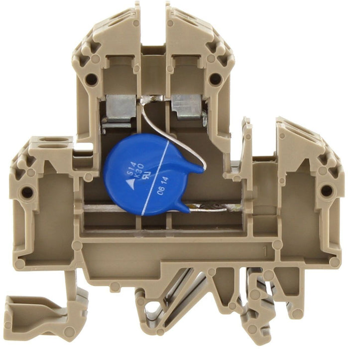 Conta-Clip Dual Level 4mm Terminal Block - Overvoltage protection/varis