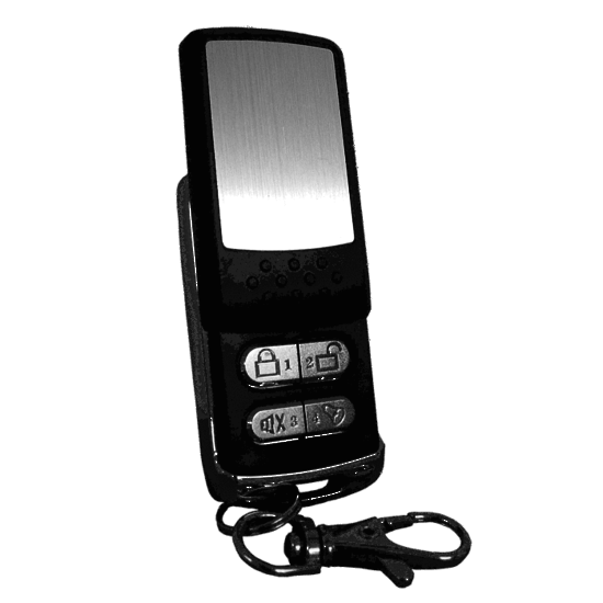 Arrowhead 4 button black & chrome Remote 303.825Mhz (with slider)