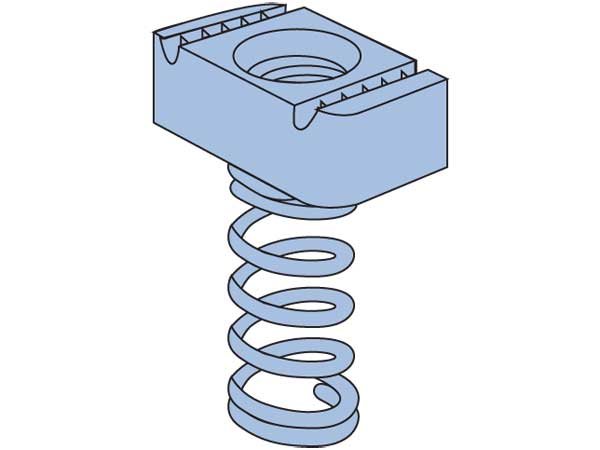 Unistrut 2082810 Spring nuts M8 zinc 368477ATK Long