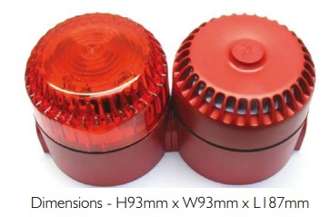 Fulleon RED STROBE/SOUNDER COMBO 84-265VAC IP65