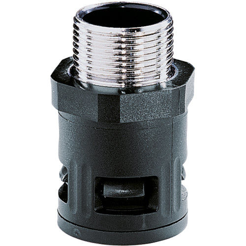 Flexa Straight Adaptor with Nickel Plated Brass Screw Connec