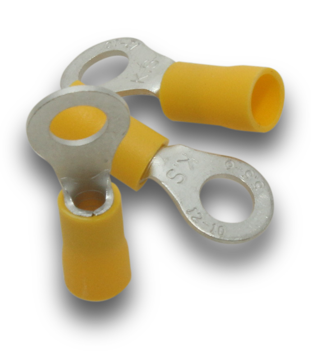 Elecsupp Terminal ring 6.0 6mm Yel 50 — Scott Electrical