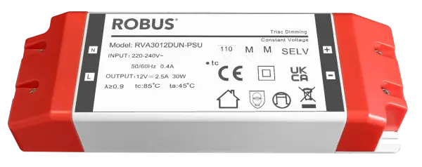 Robus VEGAS 30W, 12V, IP20 driver, triac dimmable