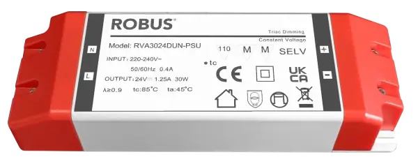 Robus VEGAS 30W, 24V, IP20 driver, triac dimmable