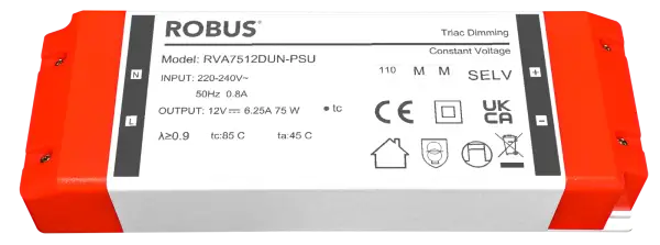 Robus VEGAS 75W, 12V, IP20 driver, triac dimmable