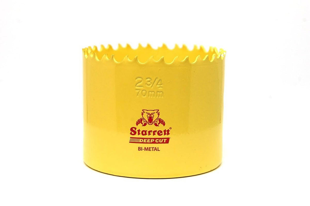 Starrett Deep Cut Hole saw Bi-Met 2-3/4in 70mm