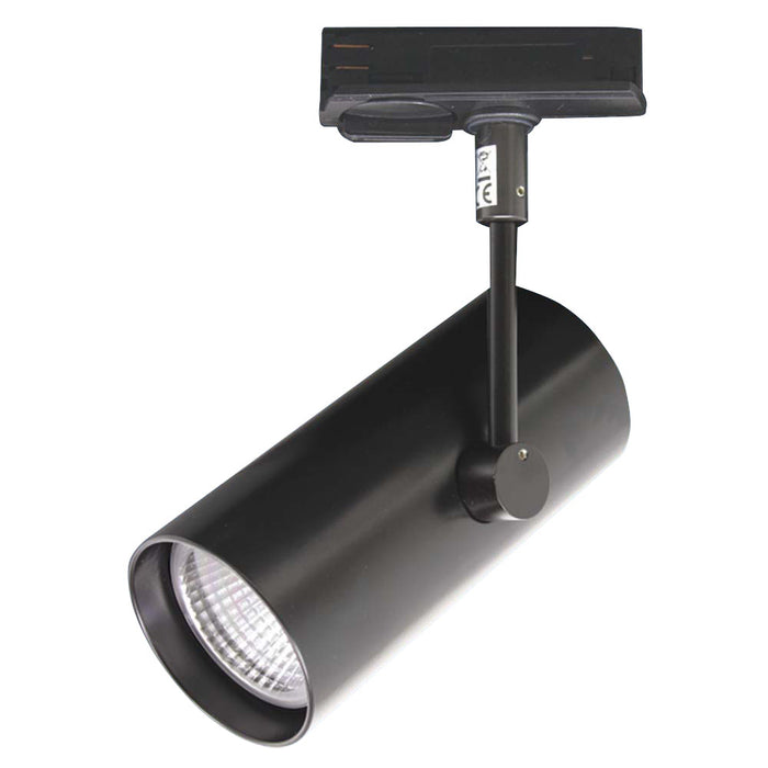 PROLUX LIGHT TRACK SPOT 13W DIM 85MM STEM BLACK 3K 145LX60DIA