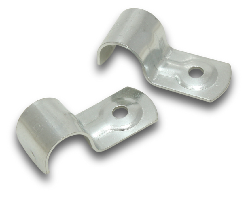 Elecsupp  HS16 16mm Half Saddles Bright Zinc